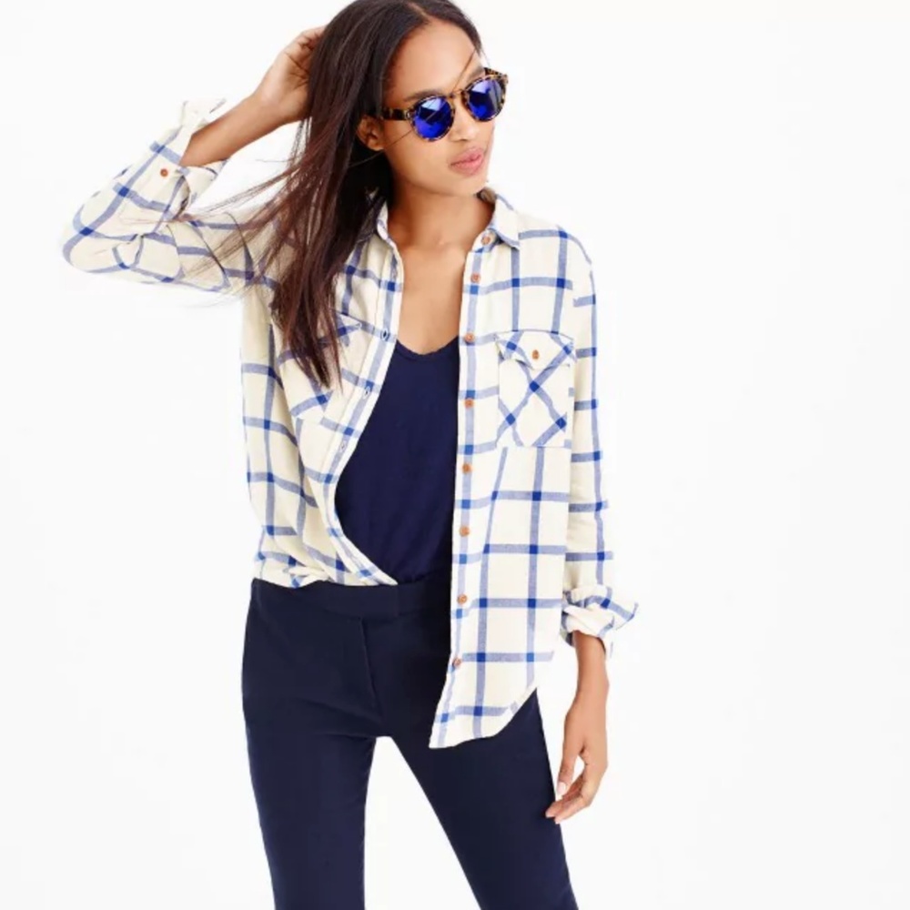 J. Crew Flannel Shirt in Boy Fit